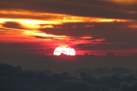 Sonnenuntergang auf Mauna Kea