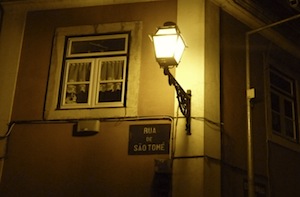 Strassenlaterne in Lissabon