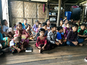 young speakers in Chanthagyi village