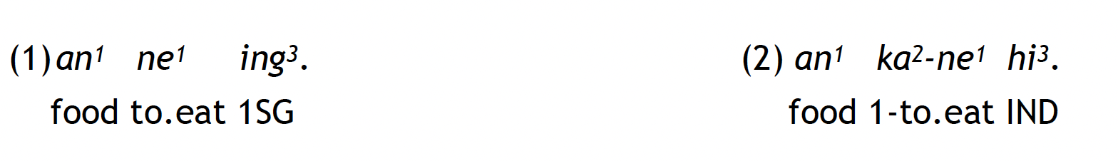 glossed language example